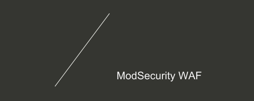 Section title card reading 'ModSecurity WAF' for increased application security