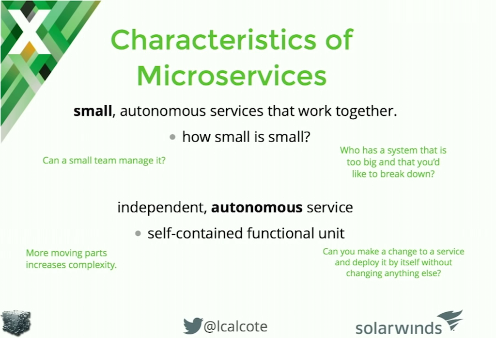 As a reminder, microservices are small, autonomous processes that work together to provide the full functionality of a microservices application