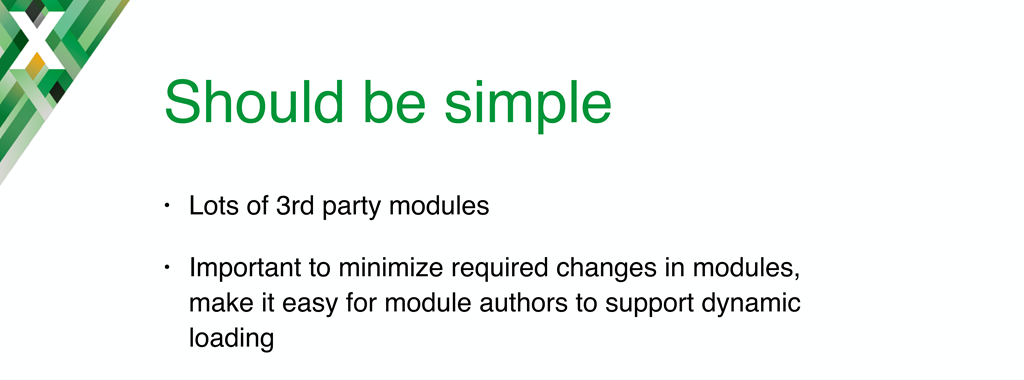 Two principles guided the implementation of NGINX dynamic modules: simplicity and minimal required changes to existing modules