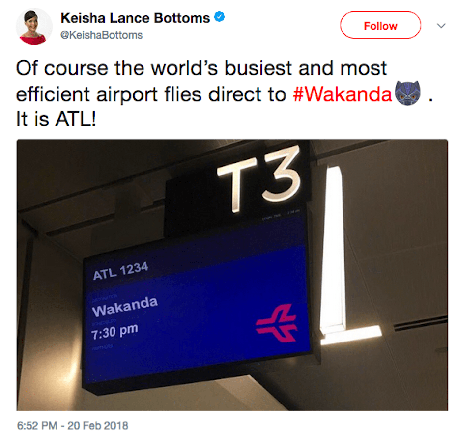 ATL adds direct flights to Wakanda
