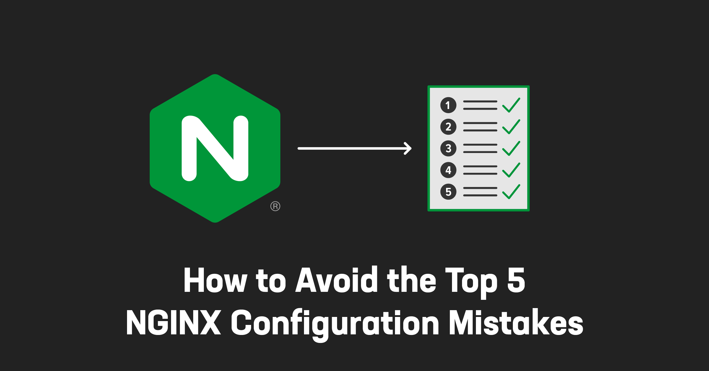 Arrow pointing from NGINX icon to document with checklist